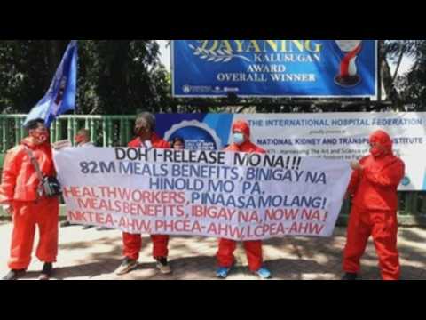 Health personnel in Philippines demand better welfare, benefits for frontline workers