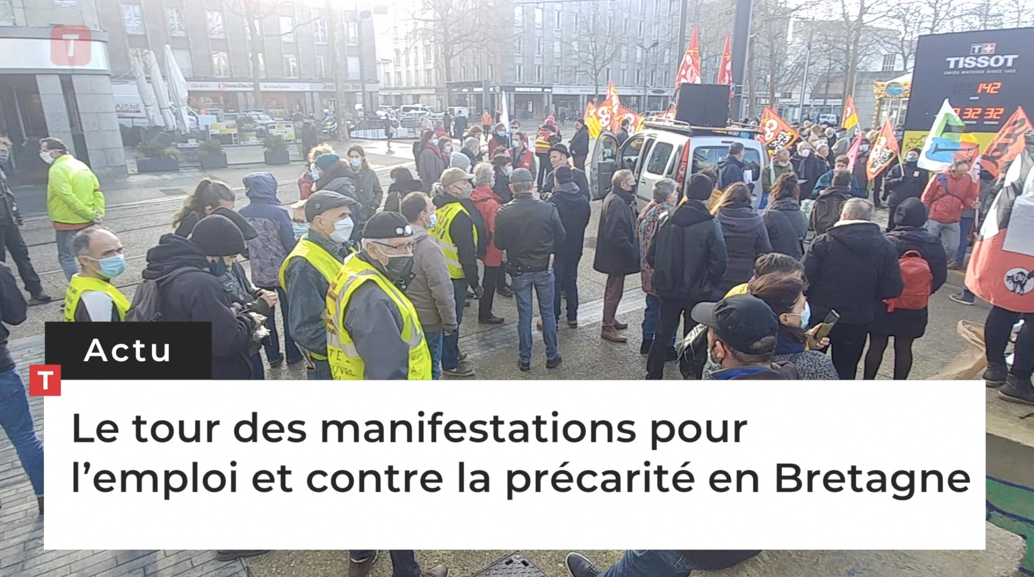 Le tour des manifestations pour l’emploi et contre la précarité en Bretagne (Le Télégramme)