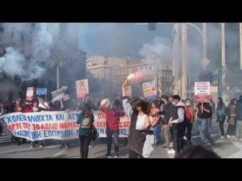 Student protests continue in Greece