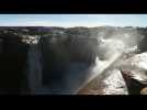 Torrential rains swell Augrabies Falls in South Africa