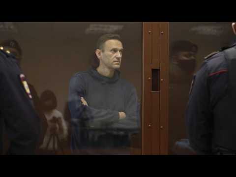 Russia's Navalny arrives at court for trial on slander charges