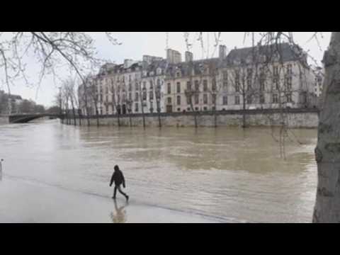 Water levels rising in Seine River