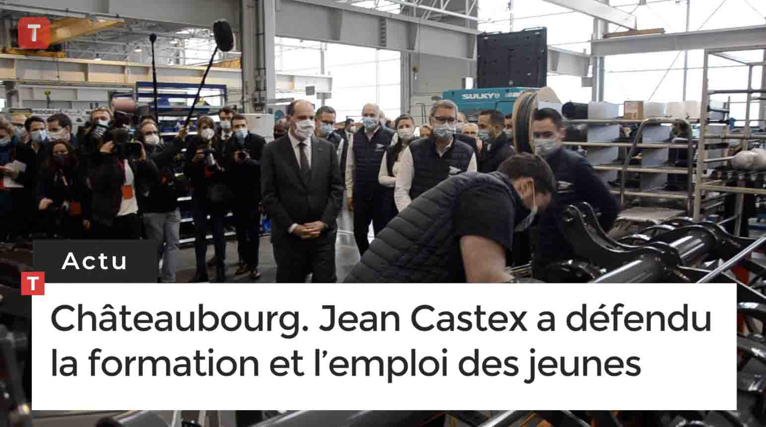 Châteaubourg. Jean Castex a défendu la formation et l’emploi des jeunes (Le Télégramme)