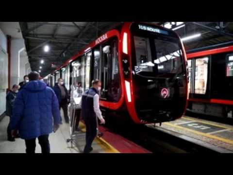 Moscow metro presents new train
