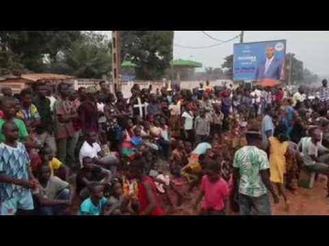 Celebrations in Bangui following reelection of Toudera