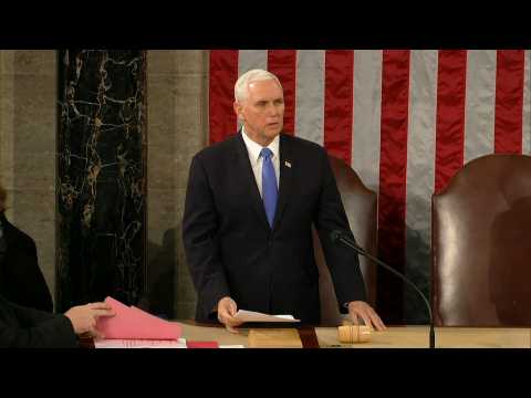 Pence opens joint session for US Congress to certify Biden win
