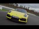 The new Porsche 911 Turbo in Racing Yellow Driving Video