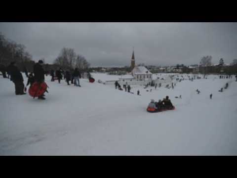 Saint Petersburg celebrates Orthodox Christmas in the snow