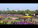 Wreath laying ceremony and military parade on India Republic Day