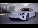 The new Porsche Taycan Design in Ice Grey Metallic