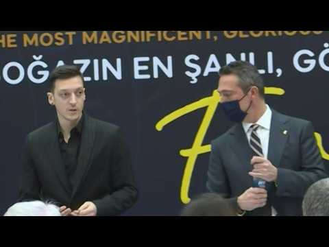 Football: Signing ceremony for Mesut Özil as he joins Turkish club Fenerbahce from Arsenal