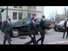 US Secretary of State Antony Blinken arrives for first day in office