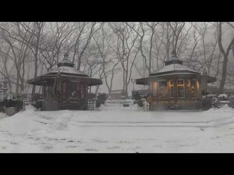 Big snowstorm hits New York, northeastern US