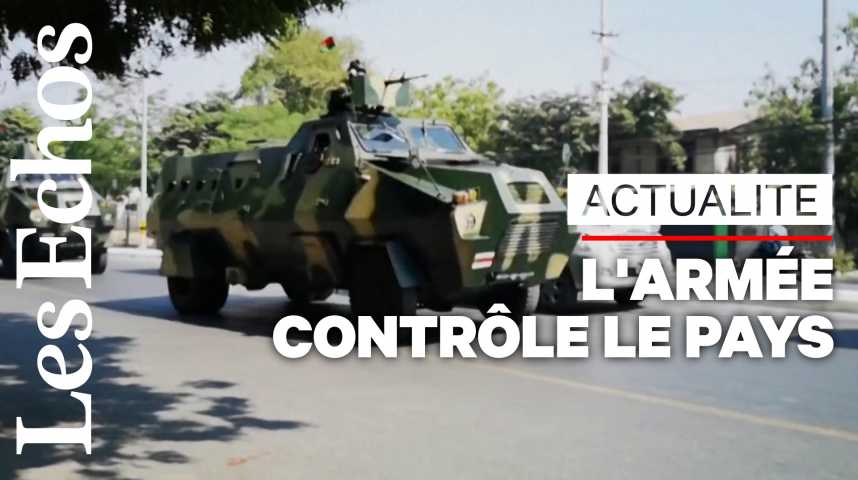 Illustration pour la vidéo Birmanie: l'armée tient fermement le pays au lendemain du coup d'Etat