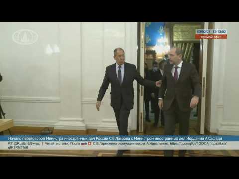 Russian FM Lavrov meets Jordanian counterpart Ayman Safadi