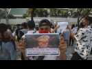 Myanmar demonstrators gather again in Bangkok to protest military coup