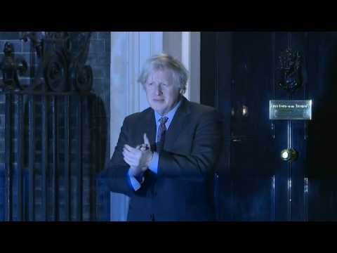 British PM Johnson leads national clap in memory of UK lockdown hero