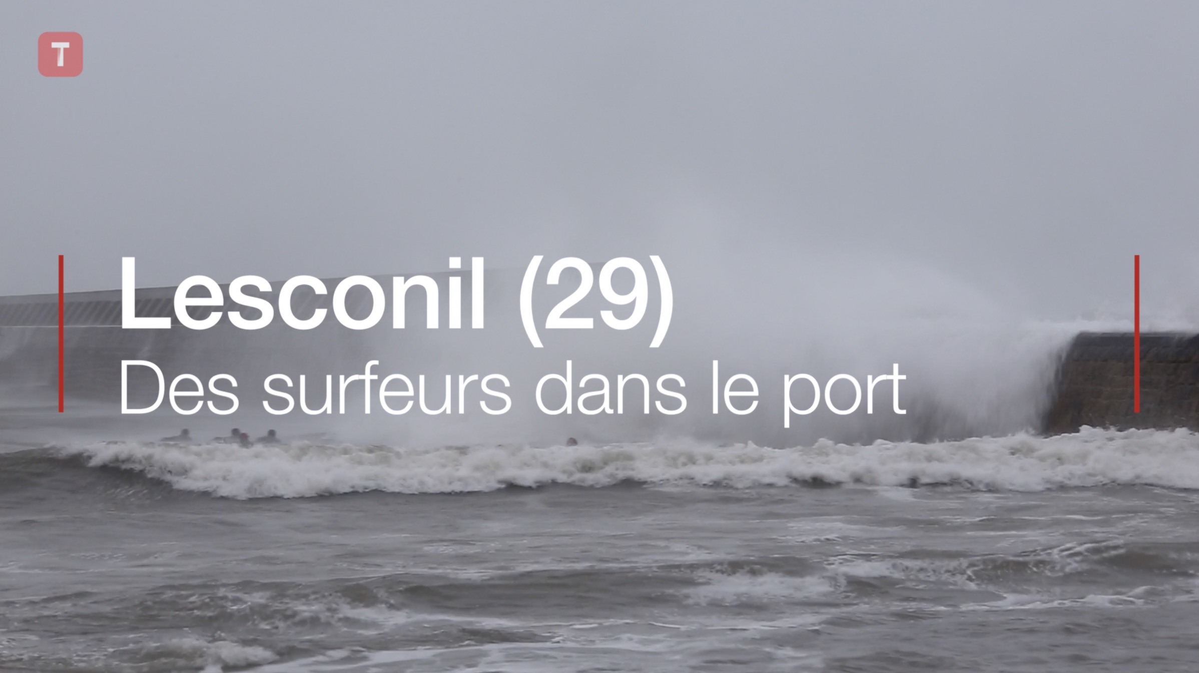 Lesconil (29). Des surfeurs dans le port (Le Télégramme)