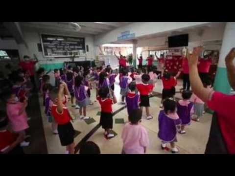 Schools reopen in Thailand