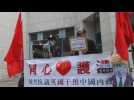 Pro-China activists protest against BN(O) passports applications in Hong Kong