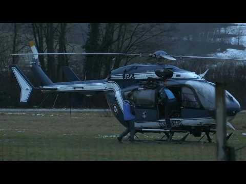 French rescue helicopter crash: images of Tournon airfield