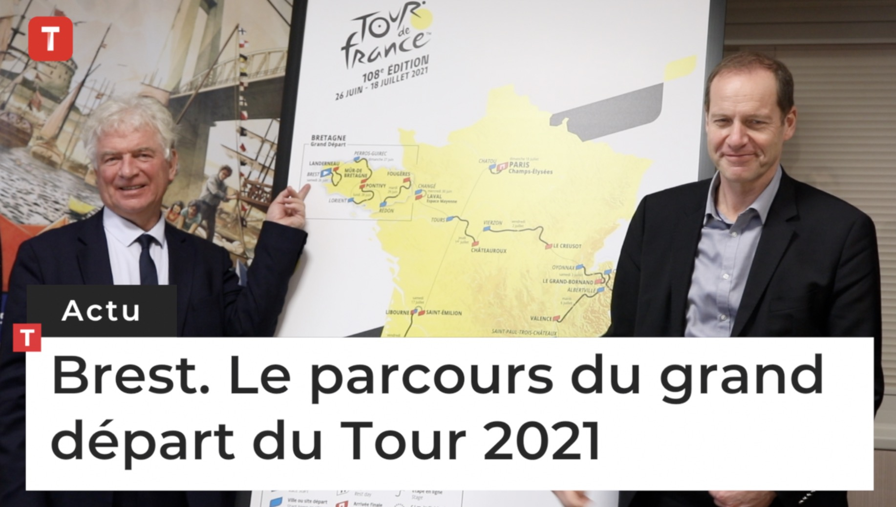 Brest. Le parcours du grand départ du Tour 2021 (Le Télégramme)