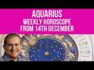 Aquarius Weekly Horoscope from 14th December 2020