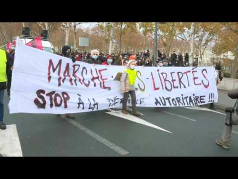 Protest against French security law begins in Lyon
