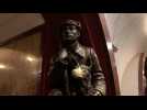 Moscow metro warns passengers not to touch 'good luck' statue