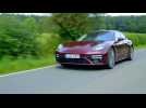 The new Porsche Panamera Turbo S in Cherry Metallic Driving Video