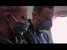 Kremlin foe Navalny flies from Berlin to Moscow - Label : AFPTV - First images - Category : News