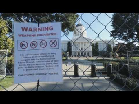 Security measures in California ahead of possible protests