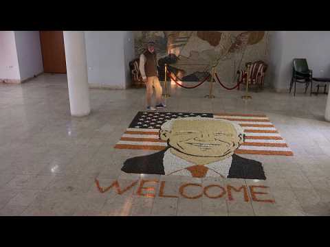 Kosovo artist creates Joe Biden portrait using grains and seeds