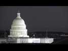 Footage of US Capitol, Washington Monument on eve of Biden's inauguration