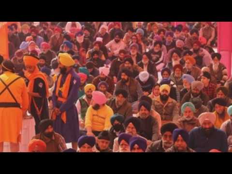 Indian Sikhs devotees celebrates birth anniversary of Sikh Guru Gobind Singh