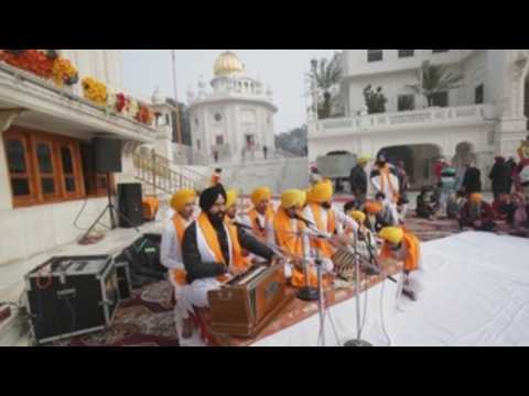 Sikhs celebrates birth anniversary of the tenth Sikh Guru in northern India