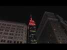 Empire State Building illuminated to pay tribute to COVID-19 victims