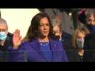 Kamala Harris sworn in as US vice president