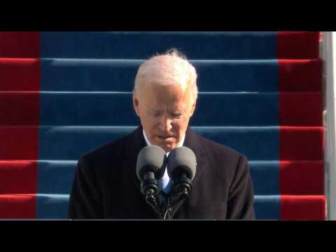 Biden leads moment of silent prayer for victims of coronavirus