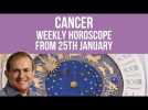 Cancer Weekly Horoscope from 25th January 2021