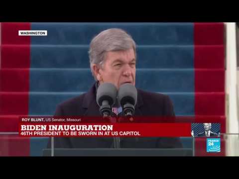 US Senator Roy Blunt introduces Joe Biden and Kamala Harris as President and VP during inauguration