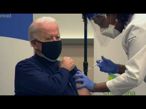 Biden receives Covid-19 vaccine live on TV