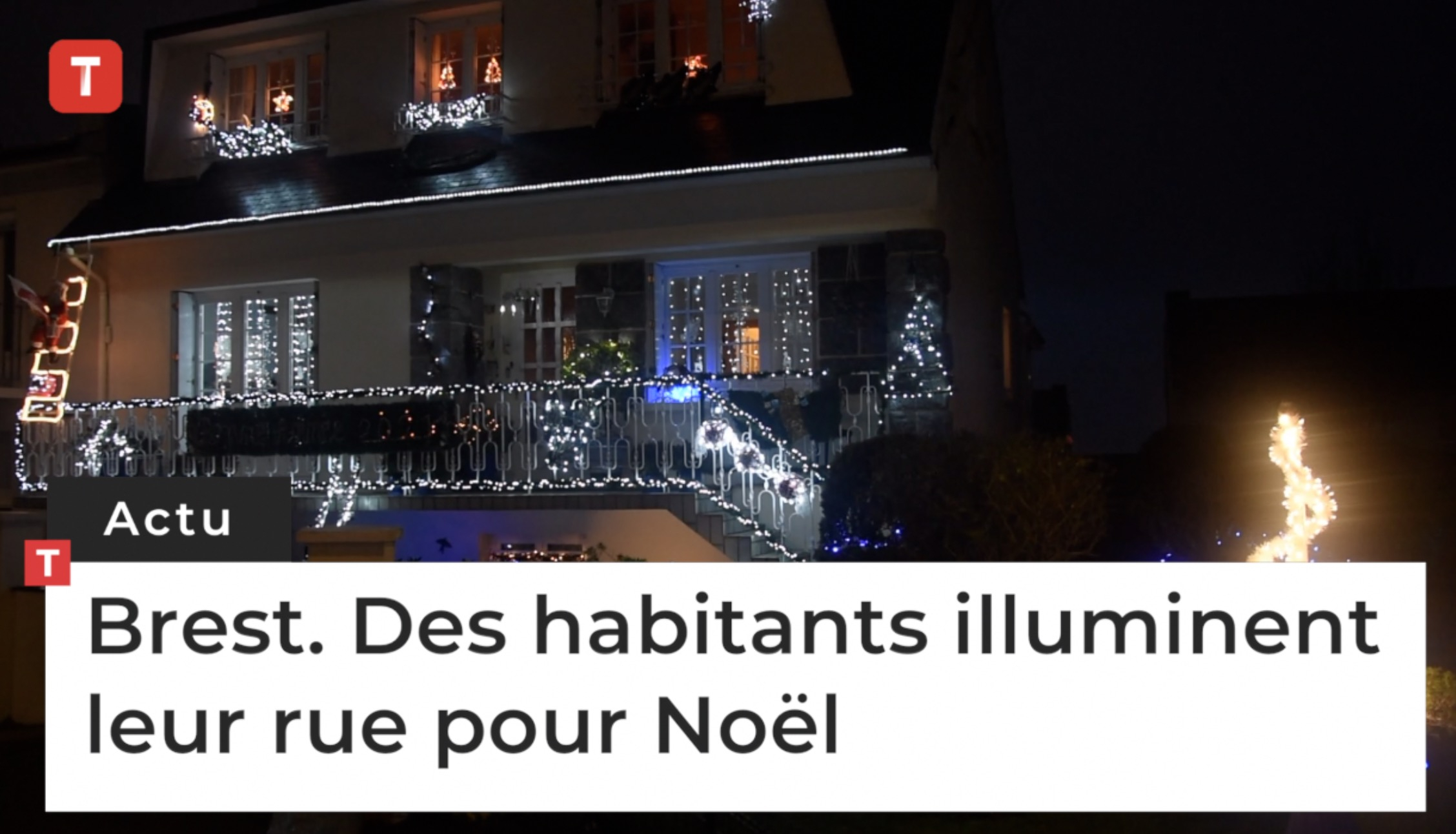 Cette petite rue de Brest qui s’illumine pour Noël [Vidéo]  Le Télégramme