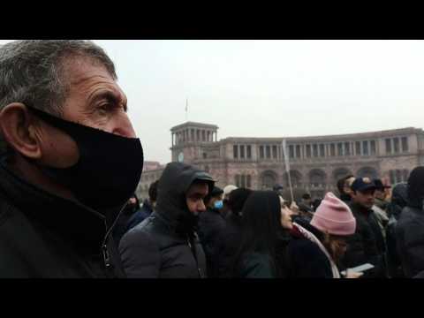 Armenia: Thousands gather at opposition rally calling for nationwide strike
