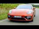 The new Porsche Panamera Turbo S in Papaya Metallic Driving Video
