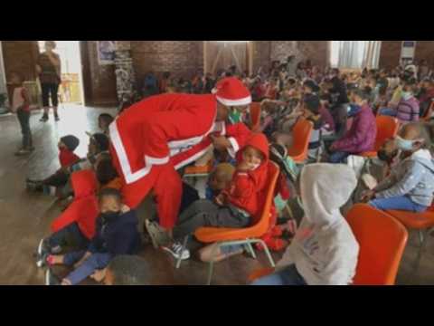 NGO distributes meals among children in Johannesburg