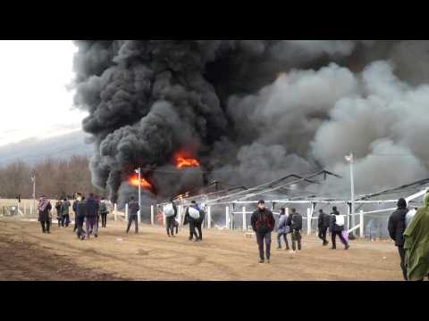 Refugee camp burned down as Bosnia struggles to house migrants