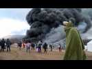 Fire engulfs controversial migrant camp near Bosnia-Croatia border