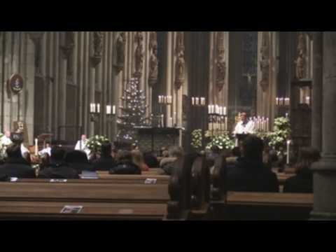 Christmas Eve church service at Cologne Cathedral