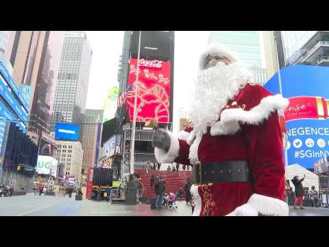 No tourists in the streets of New York make for a sour Christmas for Santa